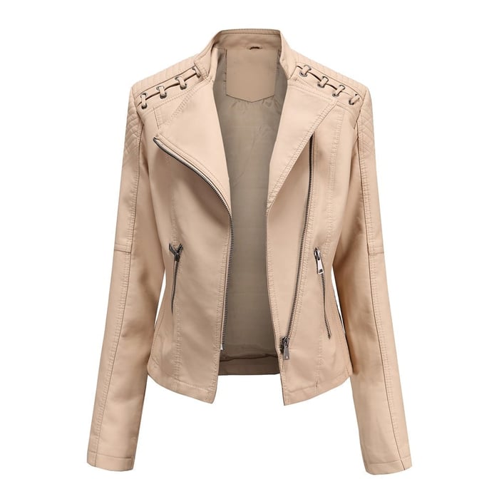 Nouvelle Arrivée - 50% DE RÉDUCTION💝💥 Veste en Cuir Lavé