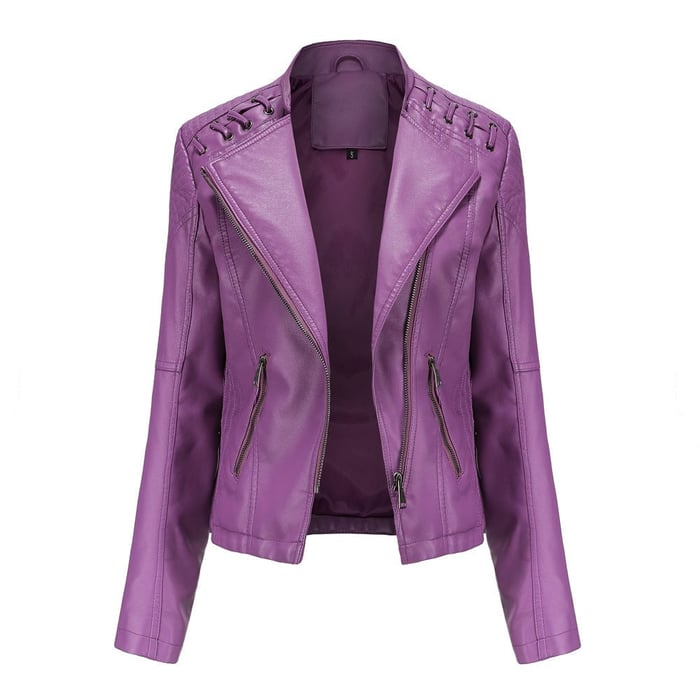 Nouvelle Arrivée - 50% DE RÉDUCTION💝💥 Veste en Cuir Lavé