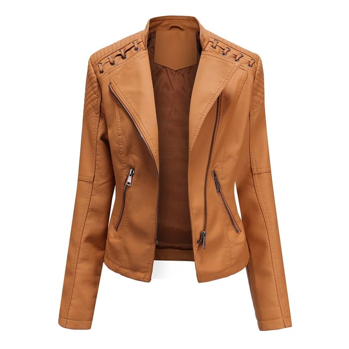 Nouvelle Arrivée - 50% DE RÉDUCTION💝💥 Veste en Cuir Lavé