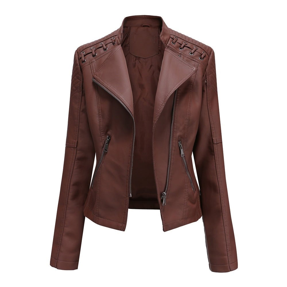 Nouvelle Arrivée - 50% DE RÉDUCTION💝💥 Veste en Cuir Lavé