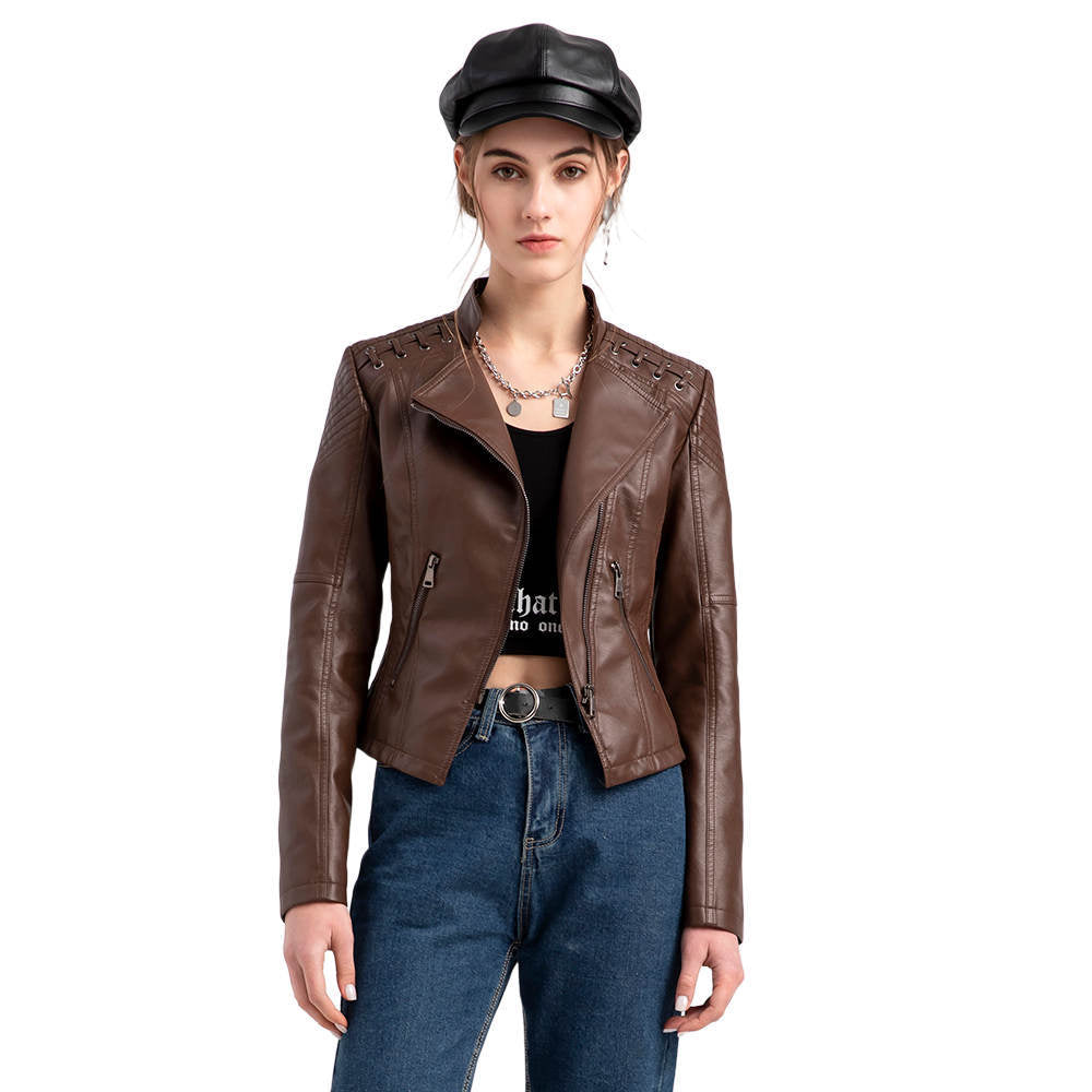 Nouvelle Arrivée - 50% DE RÉDUCTION💝💥 Veste en Cuir Lavé