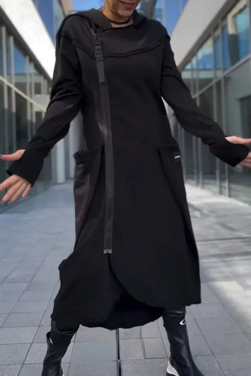 MANA™ | HOODIE LONG AVEC ZIP EN TISSUS LÉGERS ET RESPIRANTS