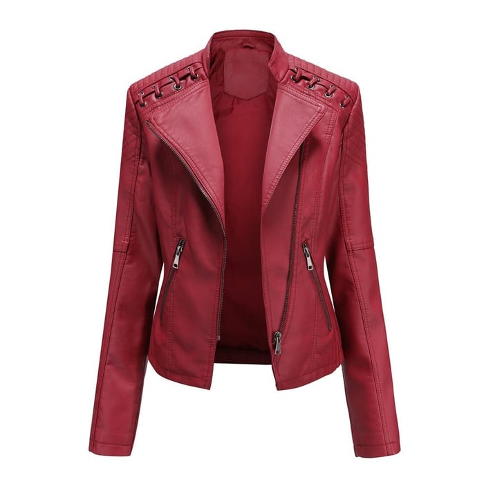 Nouvelle Arrivée - 50% DE RÉDUCTION💝💥 Veste en Cuir Lavé