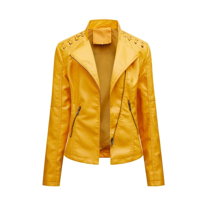 Nouvelle Arrivée - 50% DE RÉDUCTION💝💥 Veste en Cuir Lavé