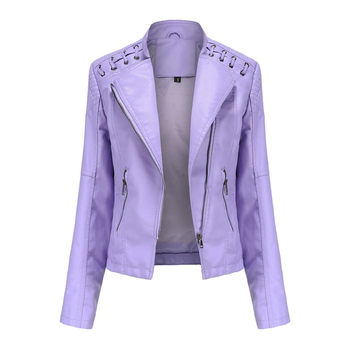 Nouvelle Arrivée - 50% DE RÉDUCTION💝💥 Veste en Cuir Lavé