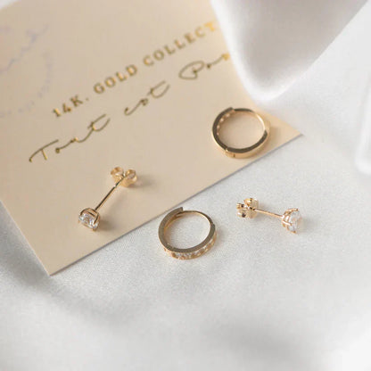 Ensemble de boucles d'oreilles en pierre Dara Brillane