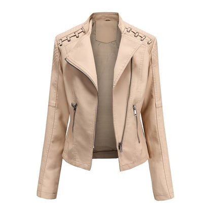 Nouvelle Arrivée - 50% DE RÉDUCTION💝💥 Veste en Cuir Lavé