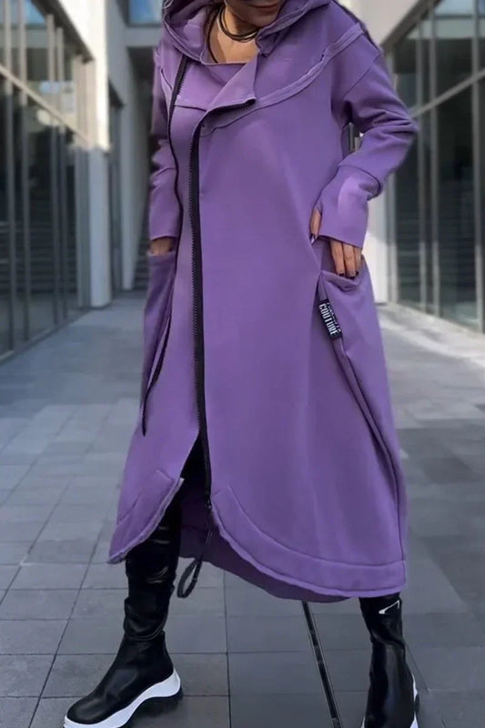MANA™ | HOODIE LONG AVEC ZIP EN TISSUS LÉGERS ET RESPIRANTS