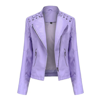 Nouvelle Arrivée - 50% DE RÉDUCTION💝💥 Veste en Cuir Lavé