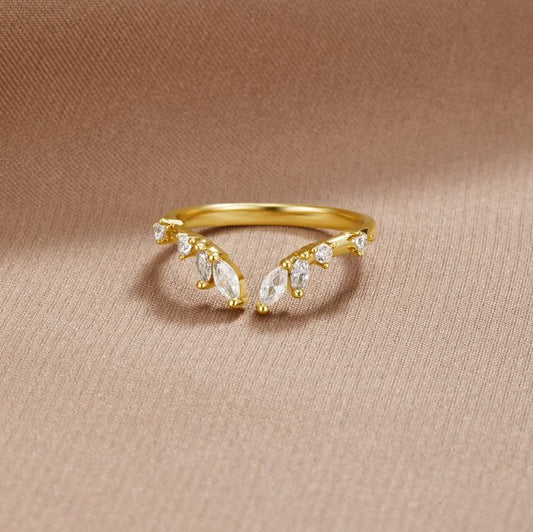 Frieden - Bague en Or Cristal